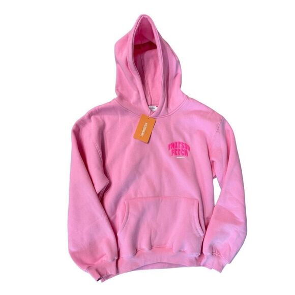 NWT That So Fetch Series 5 Womens Pink Fleece Logo Pullover Hoodie Size S/M - Picture 1 of 7